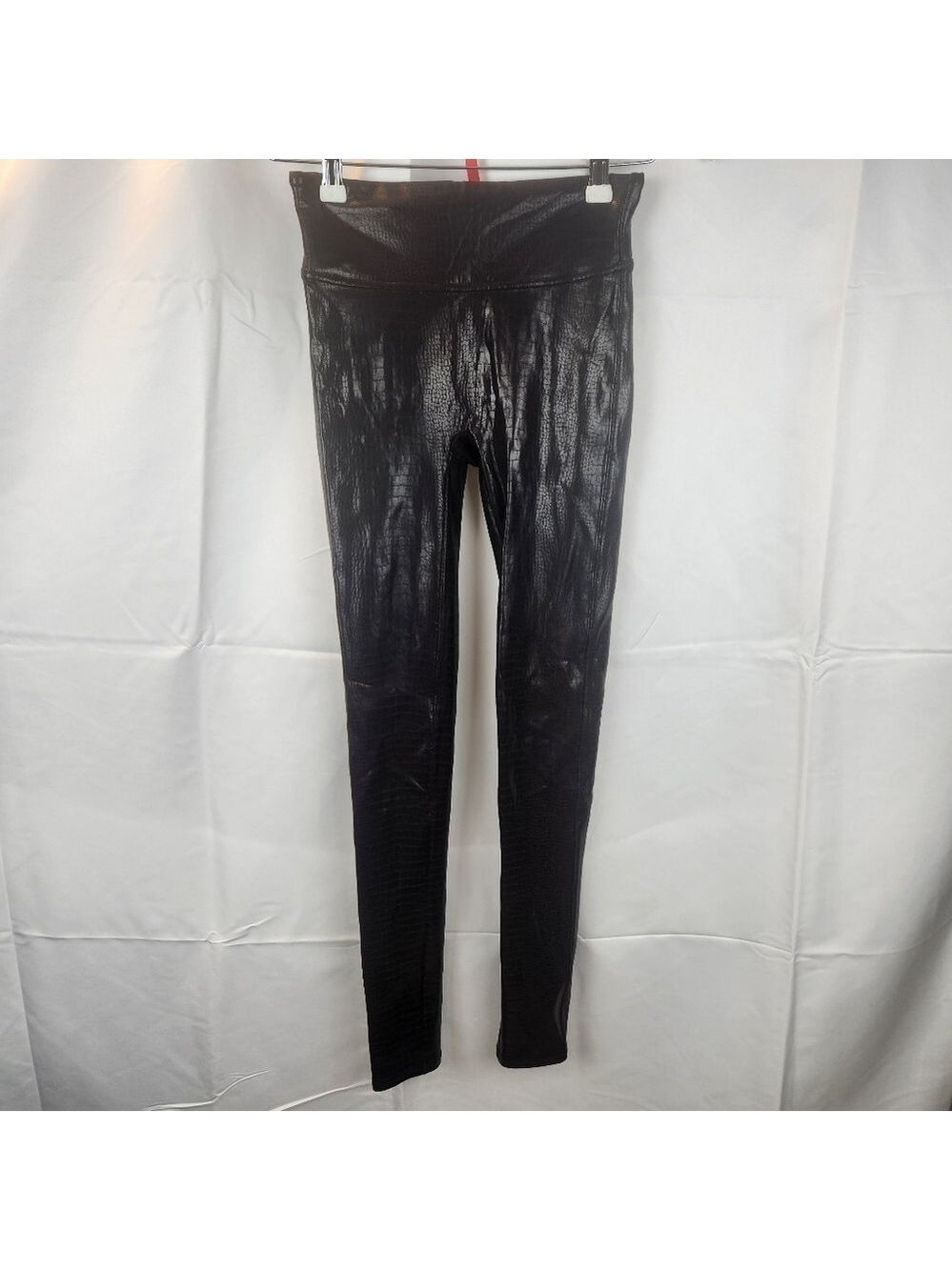 SPANX snake print leggings size XS in EUC very dark brown - Picture 2 of 6